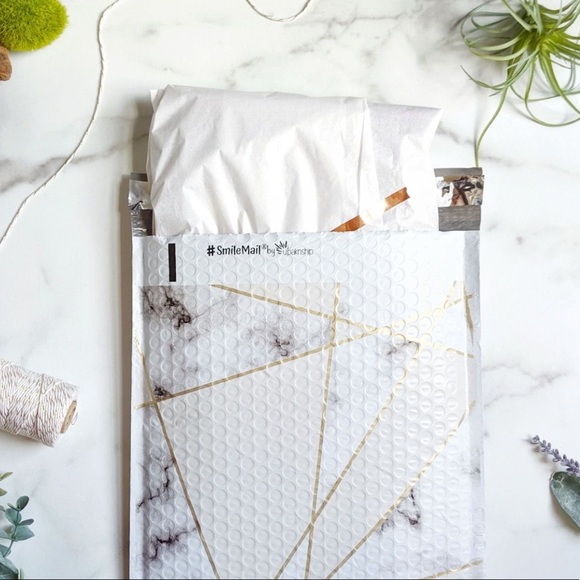 25 Marble Poly Bubble Mailers PRICE IS FIRM - Picture 2 of 3